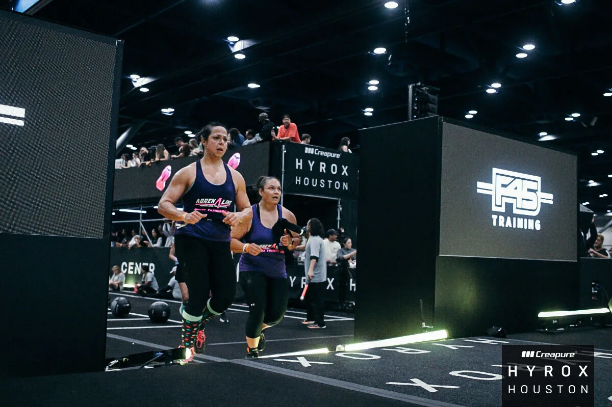 Adrenaline Fitness athletes racing at HYROX Houston